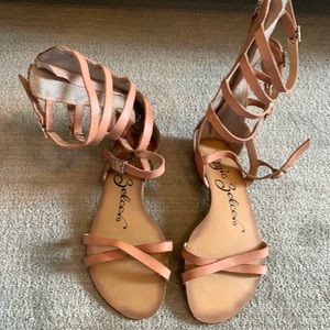 Sergio Zelcer short gladiator sandals